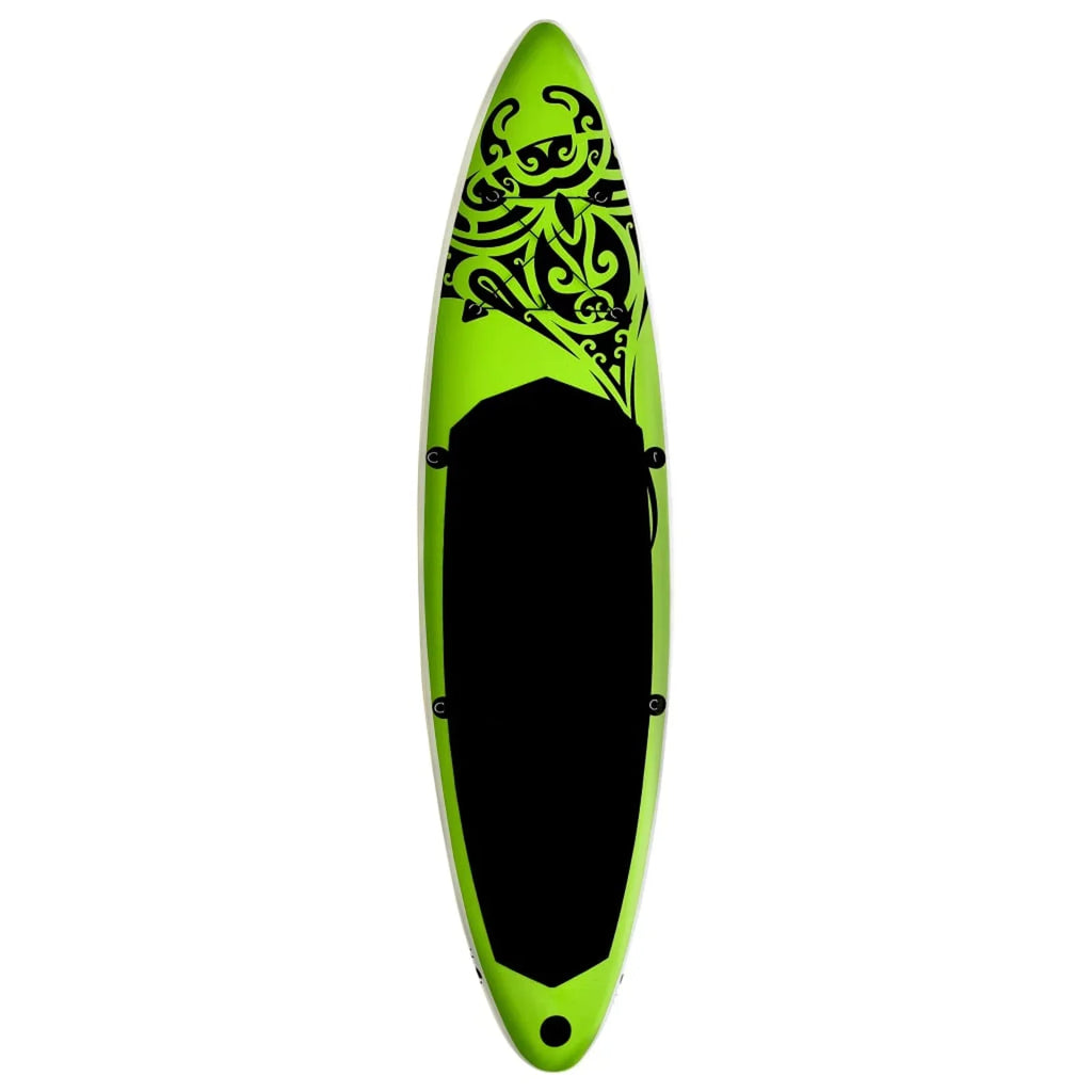 Dcenta Inflatable Paddleboard Set Beach Surfing Board with Oar, Fin, Hand Pump,  Kit and Carrying Bag Surfboard for Adults 120.1 x 29.9 x 5.9 Inches (L x W x H)