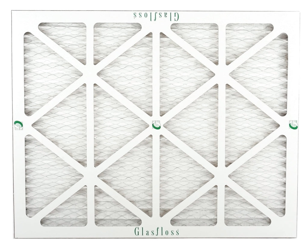 Glasfloss 15x25x1 - MERV 10 -Qty:6 - Furnace Air Filter - Made in USA (Actual Size: 14.5 x 24.5x7/8 inch)