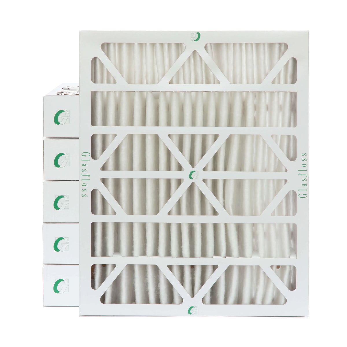 6 PACK (Actual Depth: 3-3/4"). 16x20x4 MERV 13 (MPR 2200) AC Furnace 4" Inch Air Filters by Glasfloss Industries