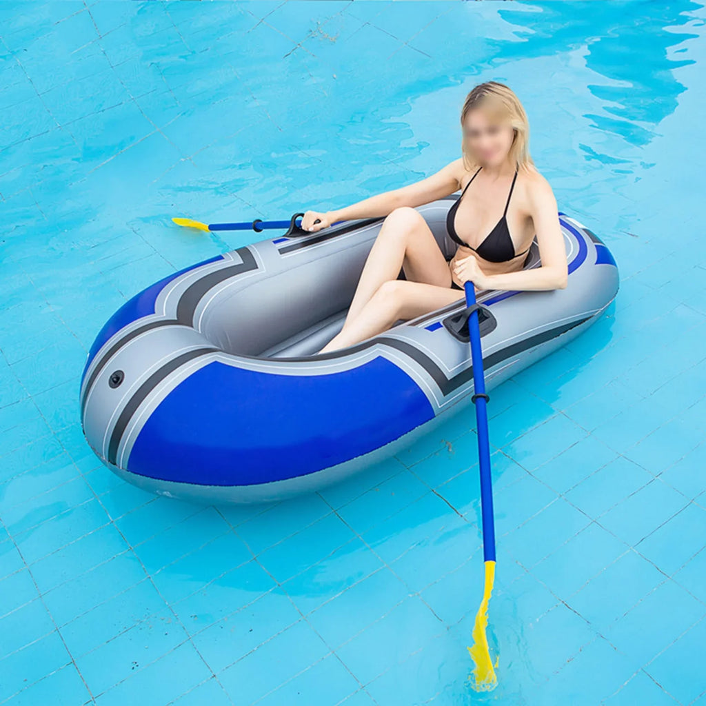 Inflatable vessel Series,thick Inflatable Kayak, Fishing ship Kayak,Single Person moisture Play Outdoor Leisure Travel Fishing craft 150cm(oars not included)