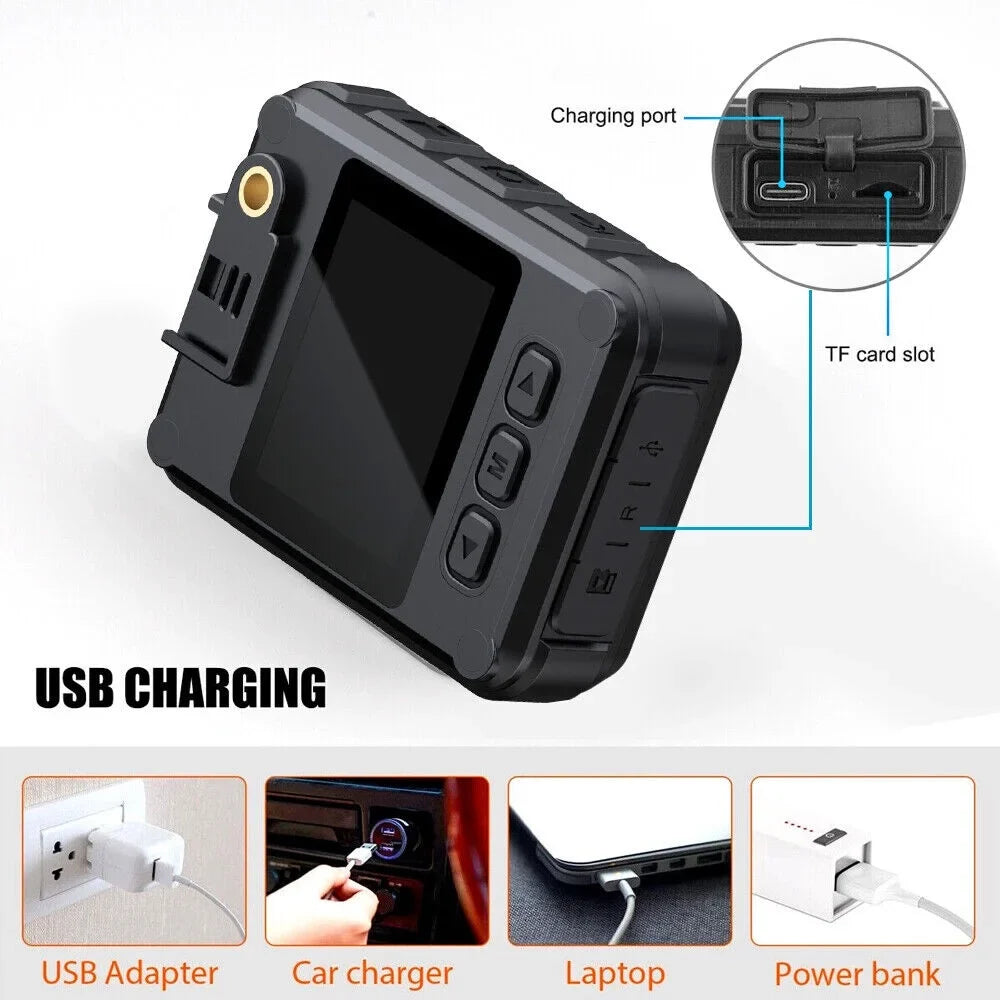 Jahy2Tech Full Colour 2" LCD Screen Black WiFi Action Helmet Cam 1080P HD 300W Camcorder IP67 Waterproof Support 128G Memory Loop Record