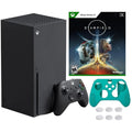 2023 Newest Xbox Series X Gaming Console System 1TB SSD Black X Version with Disc Drive W/ Starfield Full Game | Silicone Controller protector Skin