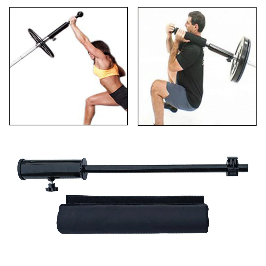 Fitness Barbell Deadlift Training Handle Attachment Exercise for 2 inch Bar Landmine Attachment for Weight Lifting Triceps Biceps Accs Bar with shield