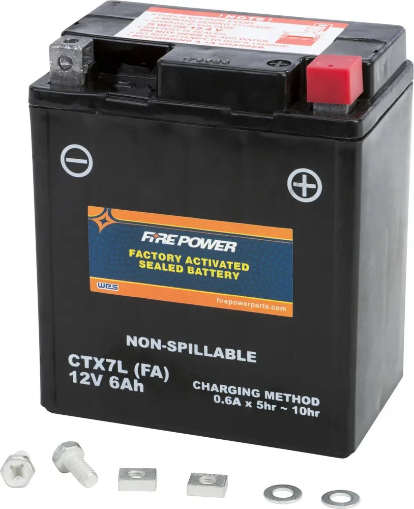 Fire Power Sealed Factory Activated Battery CTX7L-BS (FA) appropriate With Honda CB300FA ABS 2017
