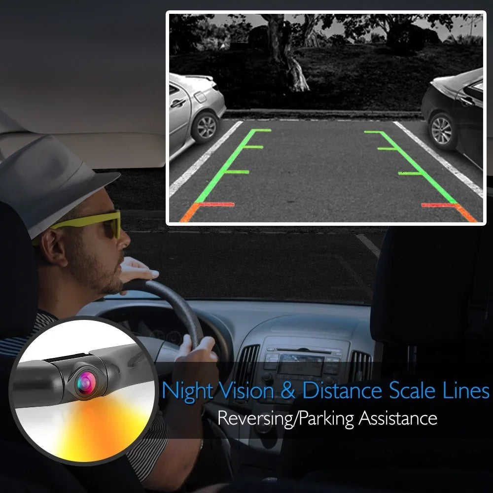 Scosche D4Tfcamk Back Up Camera System With 4.3 TFT Color LCD Dash Monitor And License Plate Frame Camera For Most Cars, Trucks And Suv'S With An OBD-II Interface