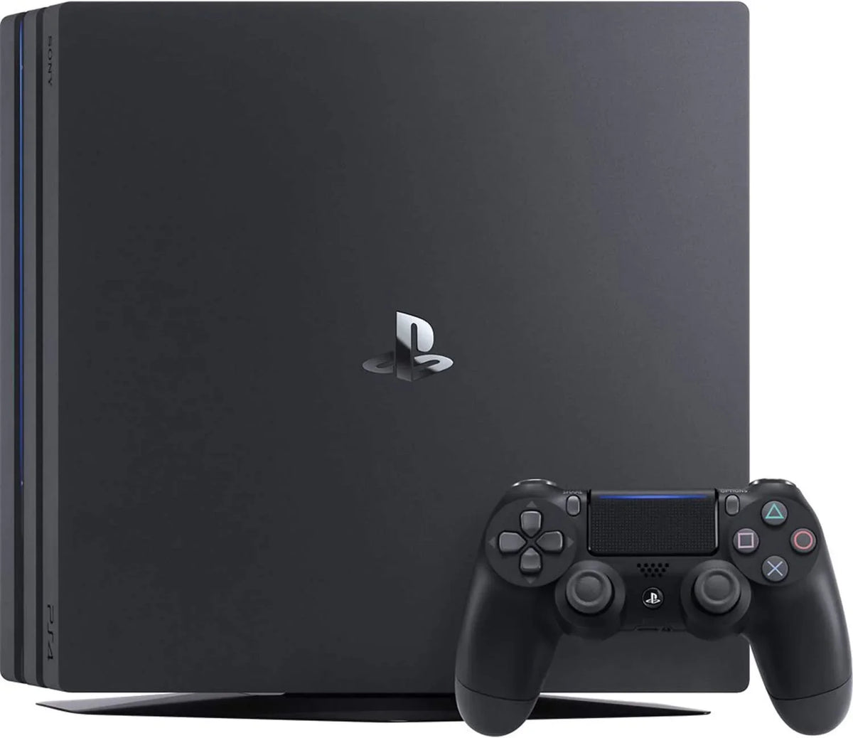 Pre-Owned  PlayStation 4 Pro 1TB Black Gaming Console With 2 Controller + Gaming Earbuds With Microphone BOLT AXTION Bundle