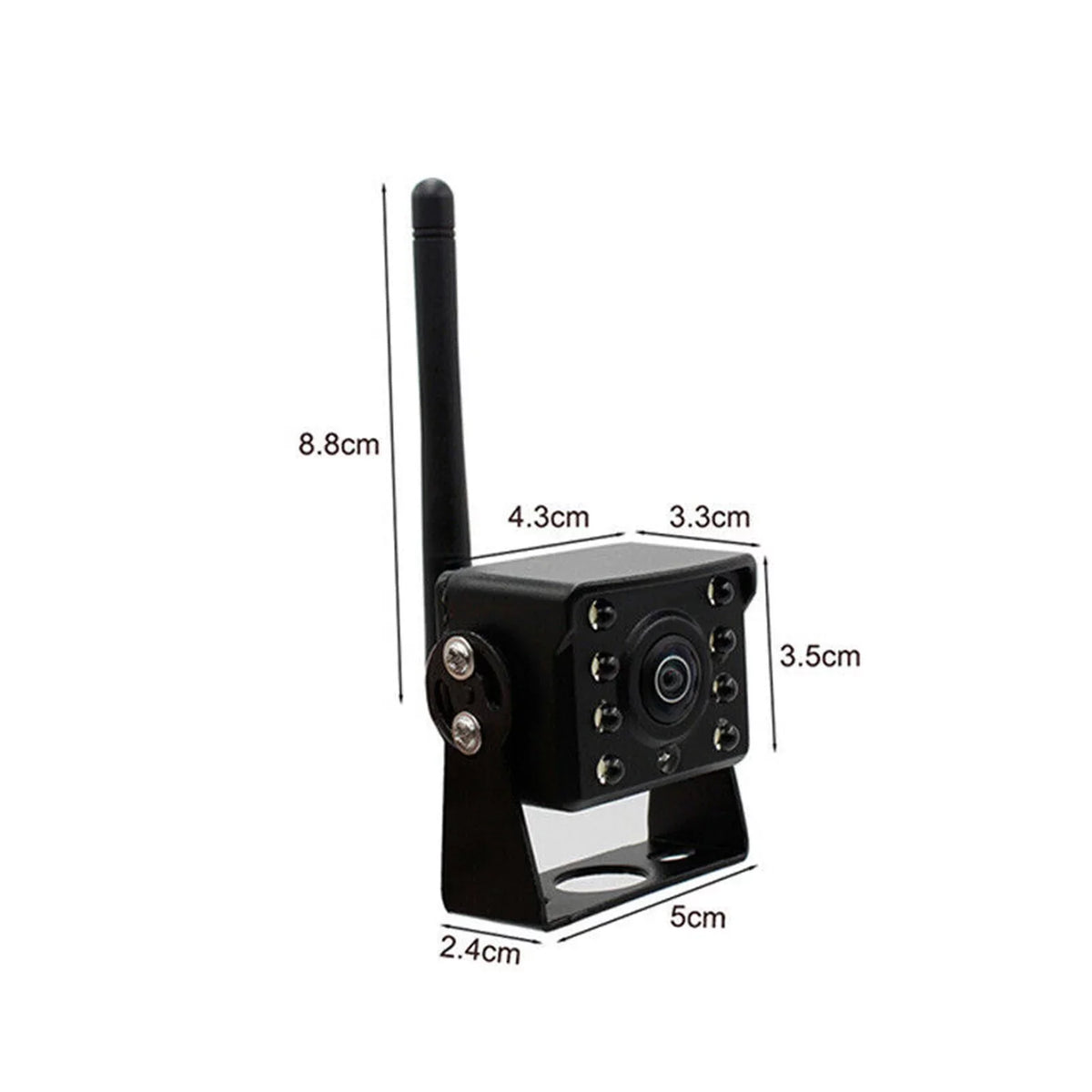 Gecheer WiFi Wireless Car Rear View Camera Truck Bus ~36V Automobile LED Reverse Night Vision Backup Camera, IP67 Waterpr"