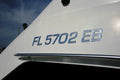 vessel & Jetski Registration Numbers - Domed/Raised Decal (16 Pcs) Plain Chrome/SURF Series Font Style