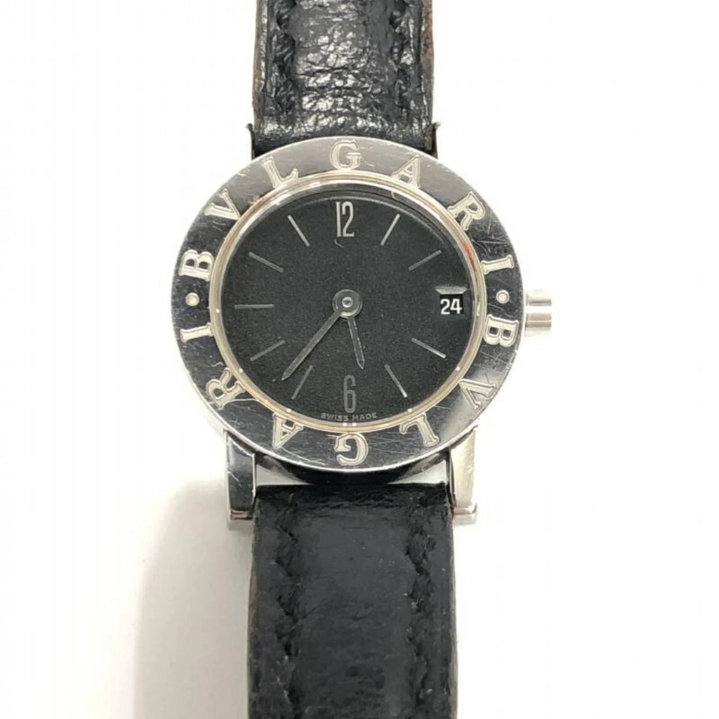 Pre-Owned BVLGARI BB23SLD quartz watch black (Good)