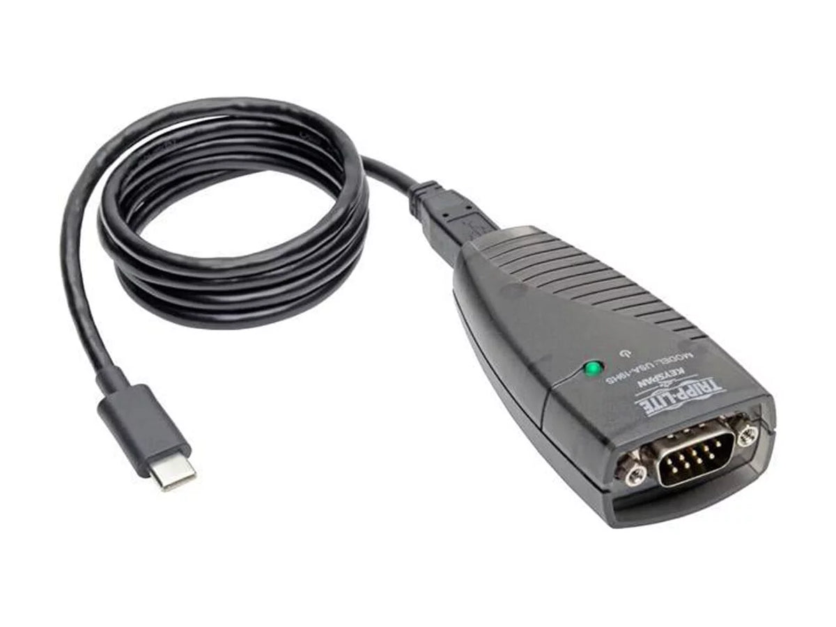 Tripp Lite Keyspan High Speed USB C to Serial Adapter DB9 3ft USB Cable TAA (USA-19HS-C)