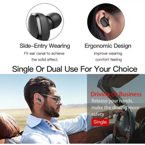 Wireless TWS Headphones for  Galaxy A12 A32 A42 A52 A72 5G Phones - Earbuds Earphones True Wireless Stereo Headset Hands-free Mic V9Z suitable With Galaxy A12 A32 A42 A52 A72 5G Models