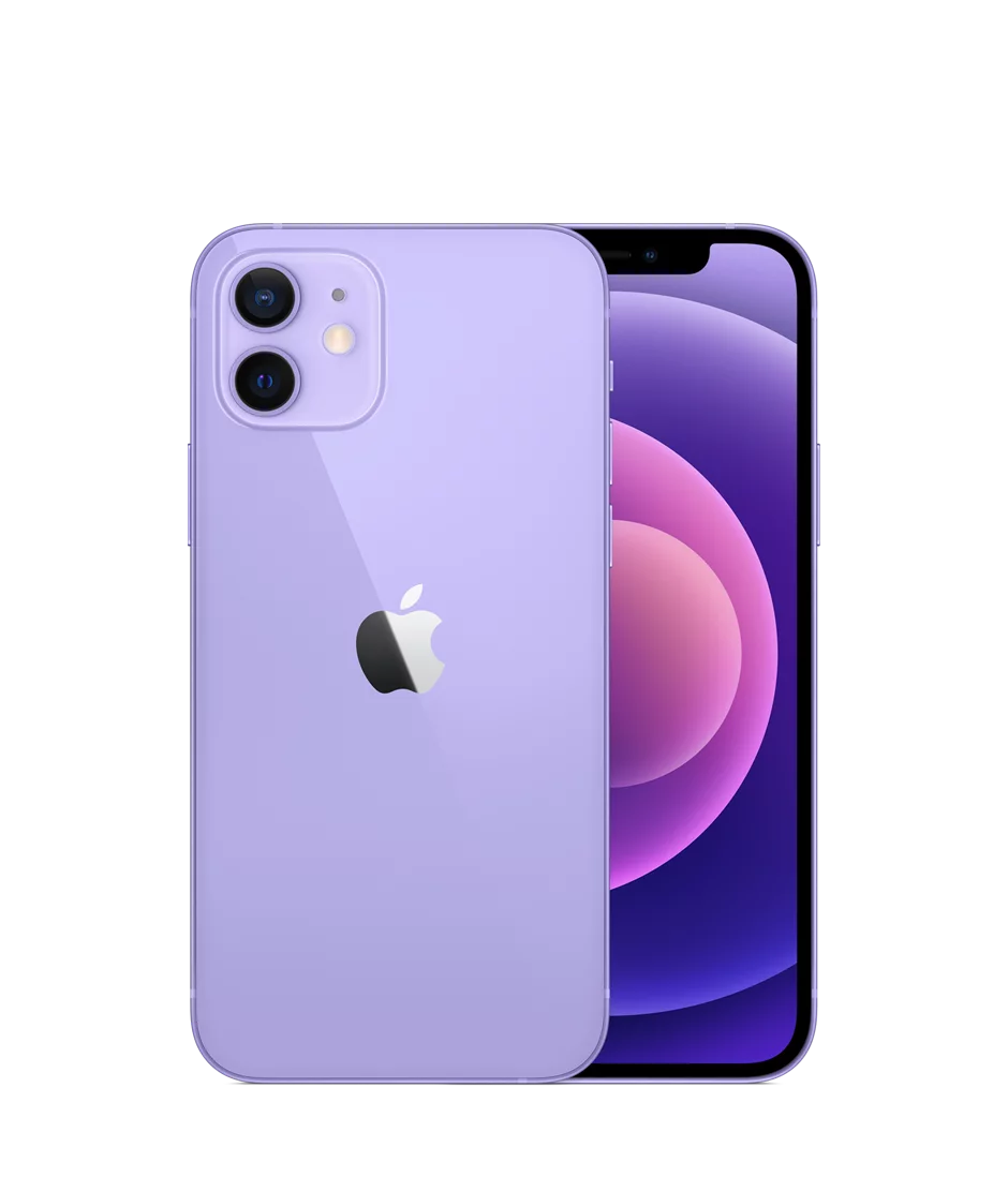 Restored  iPhone 12 64GB Fully Unlocked Purple (Refurbished)