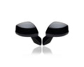 Door Mirror - matching/Replacement for '12-12 Honda Civic Sedan/Coupe-DX - Manual Without Side View Camera, Textured - Pair, Left Driver + Right Passenger Set - 76208TR0A11, 76258TR3A11