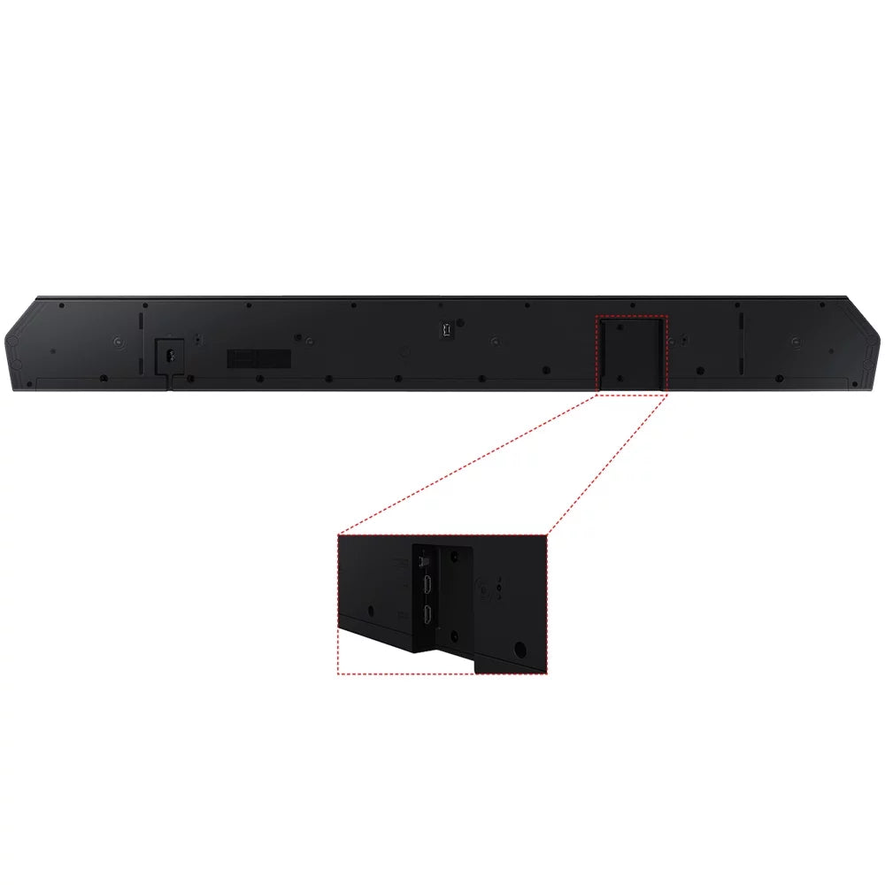 Wireless Dolby ATMOS Soundbar w/ Q-Symphony Bundle with 2 YR CPS Enhanced Protection Pack.  HW-Q800C Q-series 5.1.2 ch