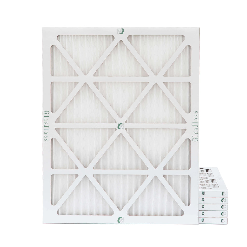 Actual Size: 15-1/2 x 19-1/2 x 7/8. 6 Pack of 16x20x1 MERV 13 Pleated Air Filters by Glasfloss