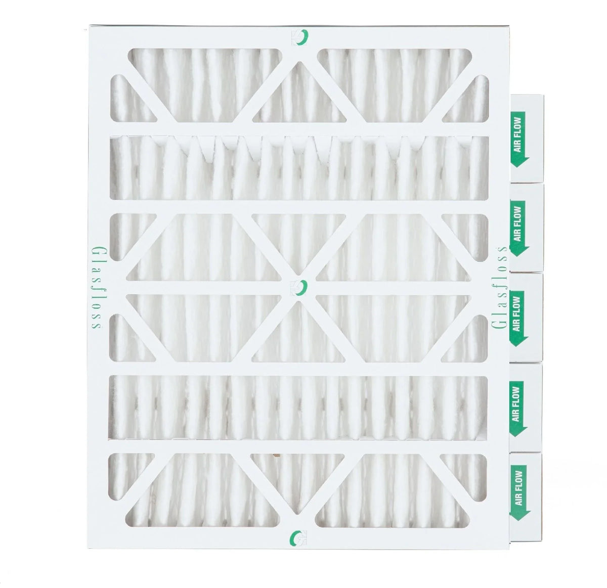 Actual Size: 15-1/2 x 19-1/2 x 3-3/4. 6 Pack of 16x20x4 MERV 13 Pleated 4" Inch Air Filters by Glasfloss