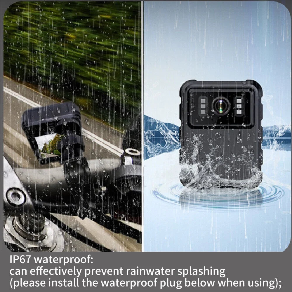 Jahy2Tech Full Colour 2" LCD Screen Black WiFi Action Helmet Cam 1080P HD 300W Camcorder IP67 Waterproof Support 128G Memory Loop Record