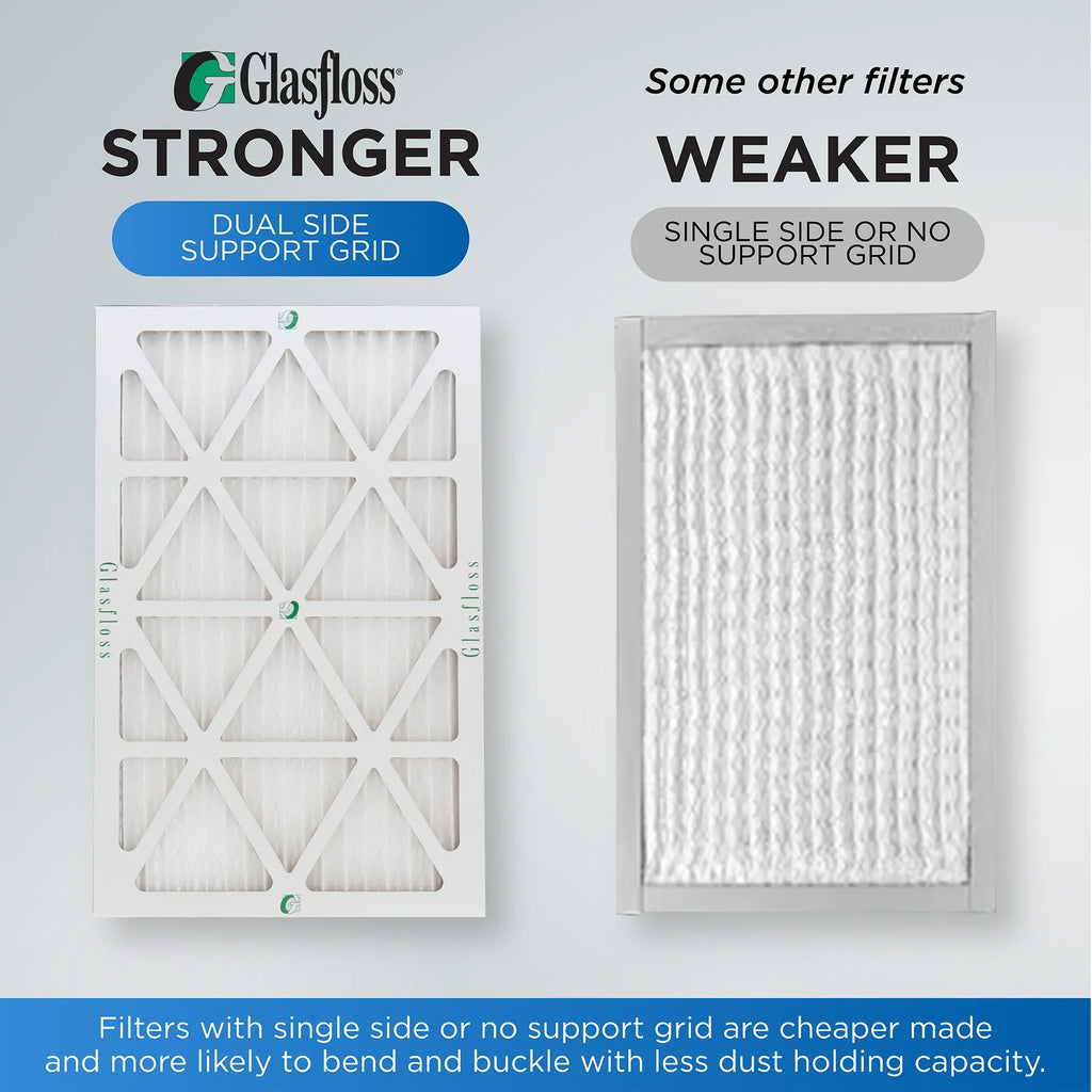 Actual Size: 11-1/2 x 11-1/2 x 7/8. 12 Pack of 12x12x1 MERV 13 Pleated Air Filters by Glasfloss