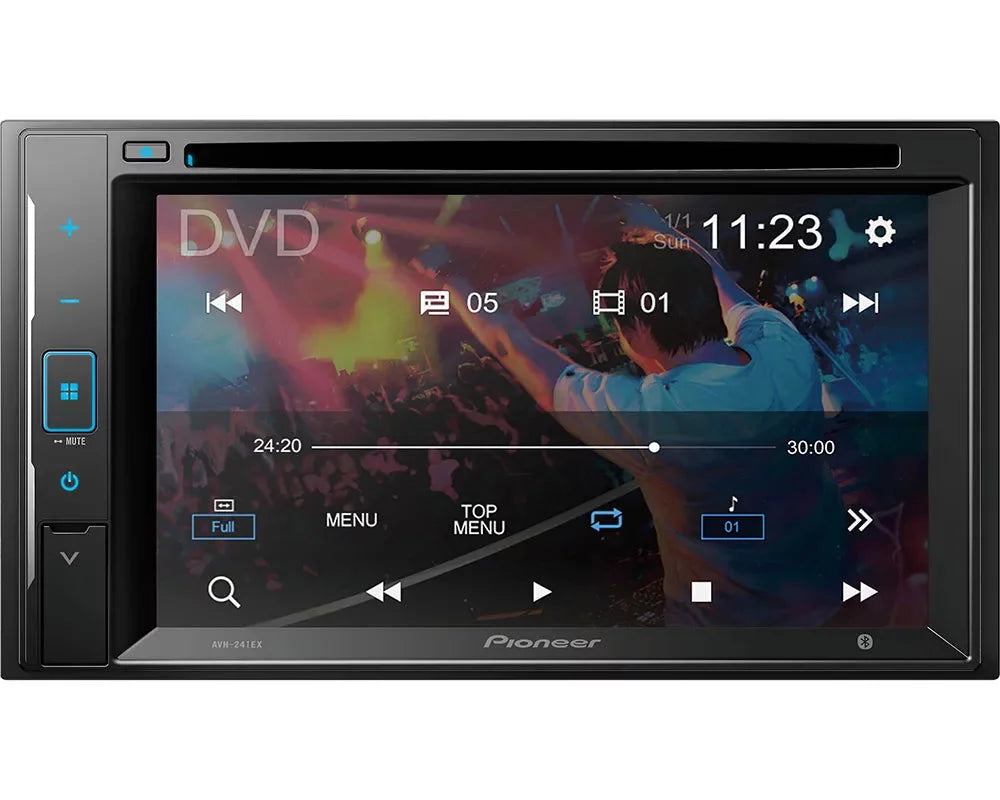 Pioneer DMH-241EX  Touchscreen Digital Media Receiver with Bluetooth + License Plate Backup CameraPioneer DMH-241EX  Touchscreen Digital Media Receiver with Bluetooth + License Plate Backup Camera