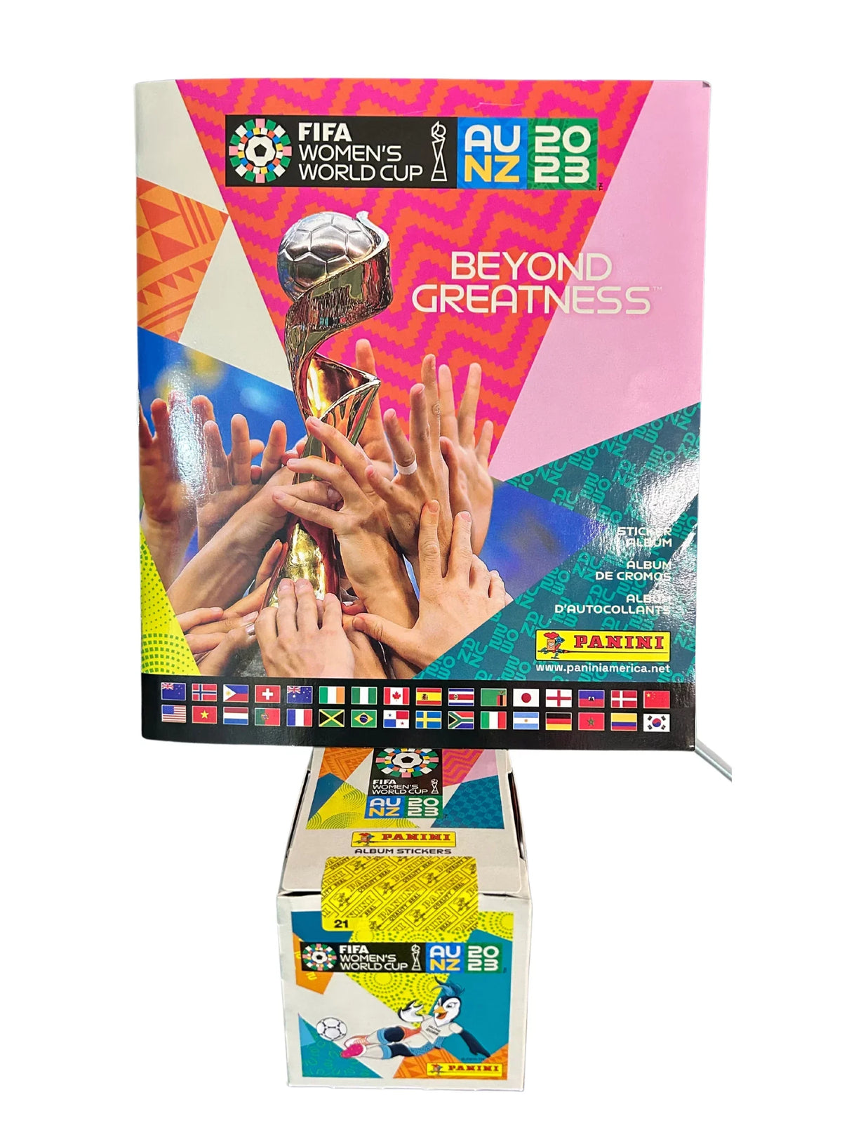 Panini Fifa Women's World Cup 2023 Soft protector Album With 1  Stickers Box- USA Version