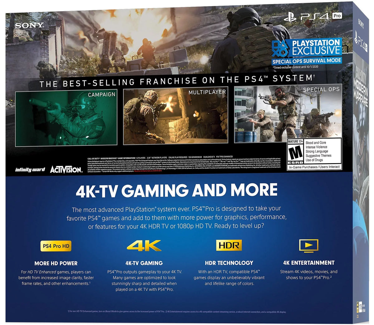 1TB PlayStation 4 Pro Call of Duty Modern Warfare (2019) System Bundle []