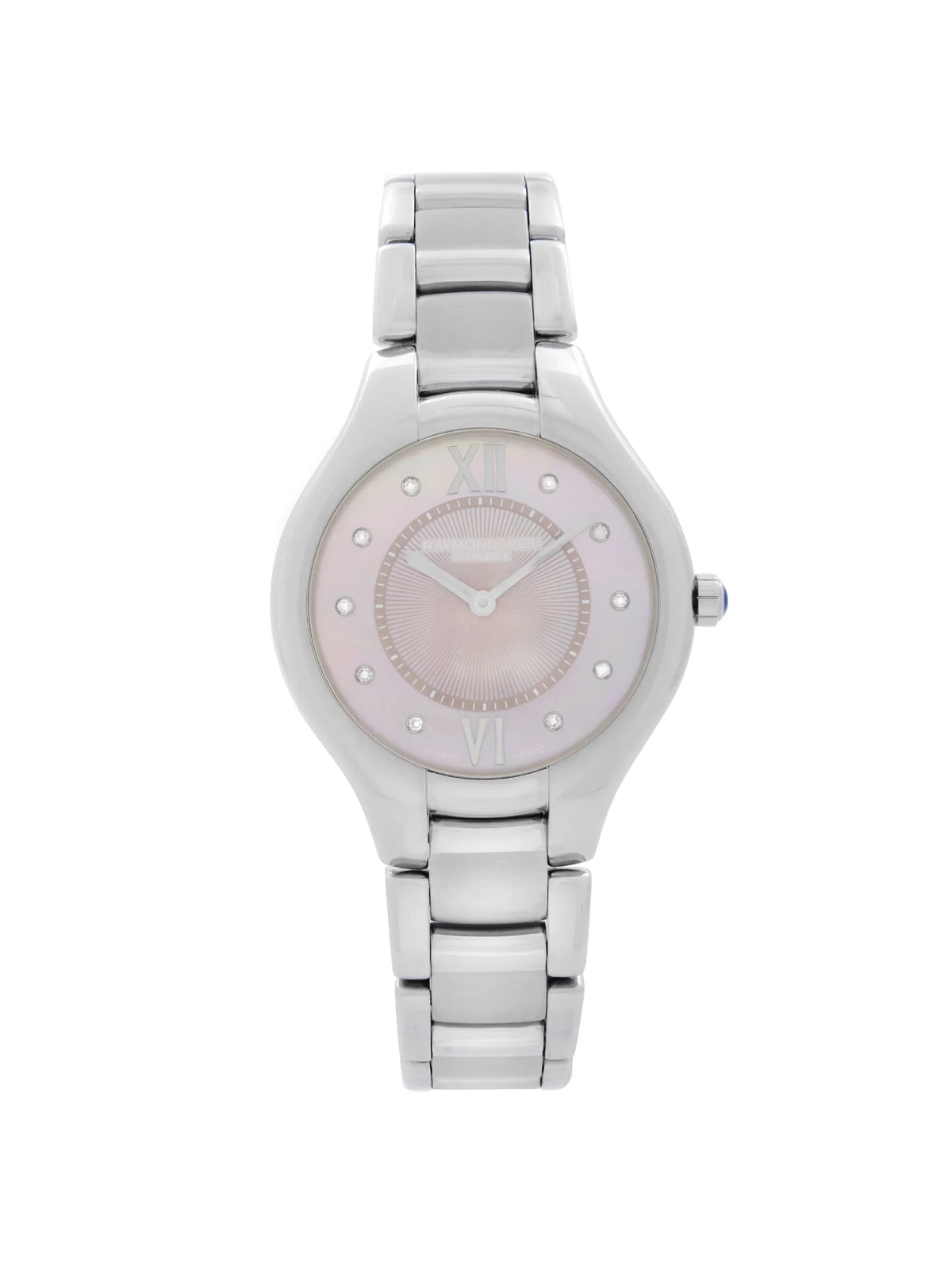 Raymond Weil Noemia Steel Diamond Pink MOP Dial Ladies Watch 5132-ST-00986