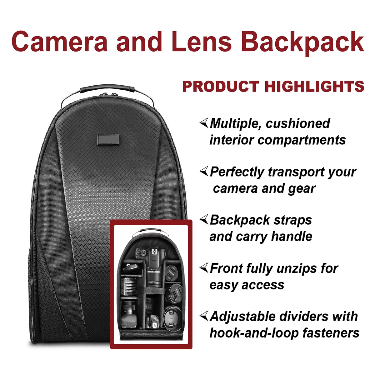 EOS Rebel T100 / 4000D DSLR Camera with 18-55mm Lens, SanDisk 32GB Memory, Tripod, Backpack and ZeeTech Bundle