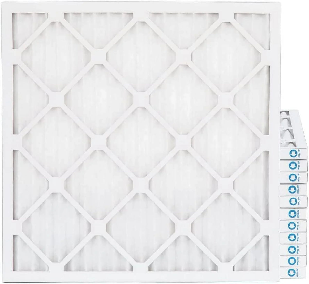Ext Size: 19-1/2 X 21-3/4 X 3/4, White. Case Of 12. 20X22x1 MERV 8 Pleated HV Furne 1'' Air Filters By Pamlico