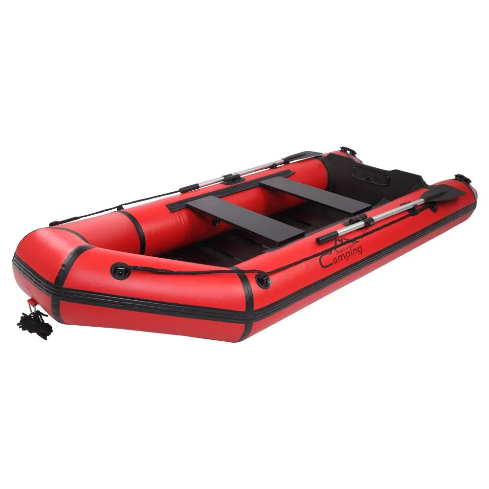 Campingsurvivals 10ft PVC Inflatable Fishing Assault craft Red