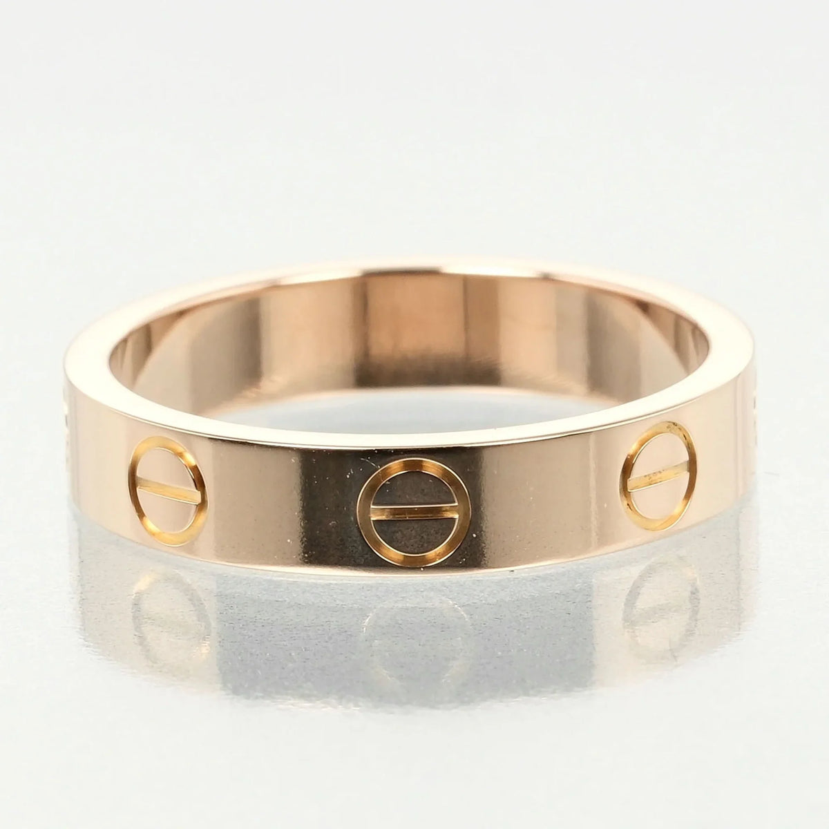 3.6g I132124020 (Good). Pre-Owned Cartier Love Wedding Ring Size 9, K18 PG Pink Gold, Approx