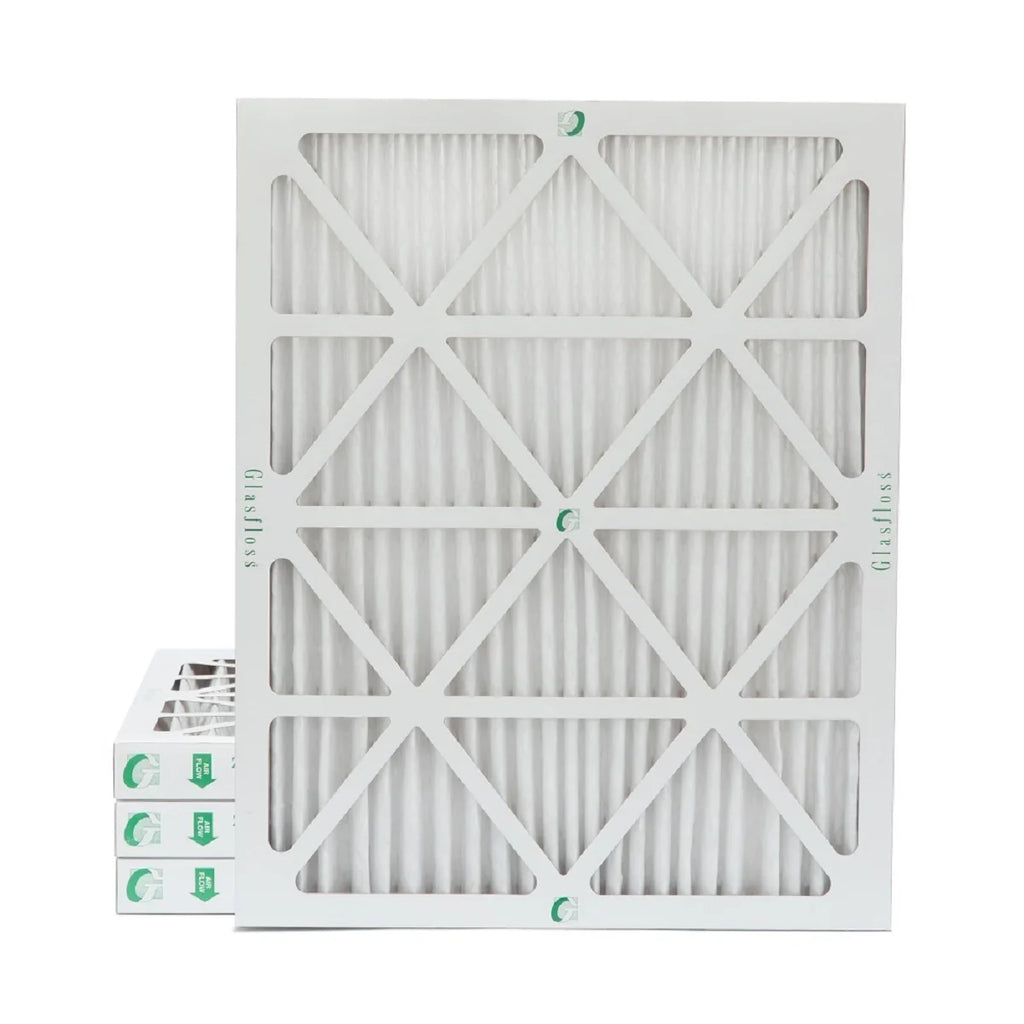 Exact Size: 17-1/2 x 24-1/2 x 1-3/4. Box of 4. Glasfloss ZL 18x25x2 MERV 10 Pleated AC Furnace Air Filters