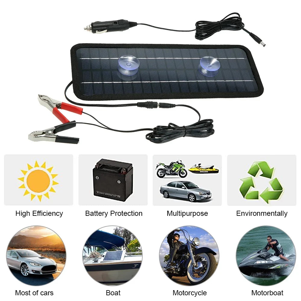 Spirastell Solar Panel, Car vessel PanelCar Panels Rv 12v Solar Panels craft BatteryCar ship Battery 4.5w Portable Solar 12v 4.5w Portable Qisuo Solar 12v Buzhi Huiop