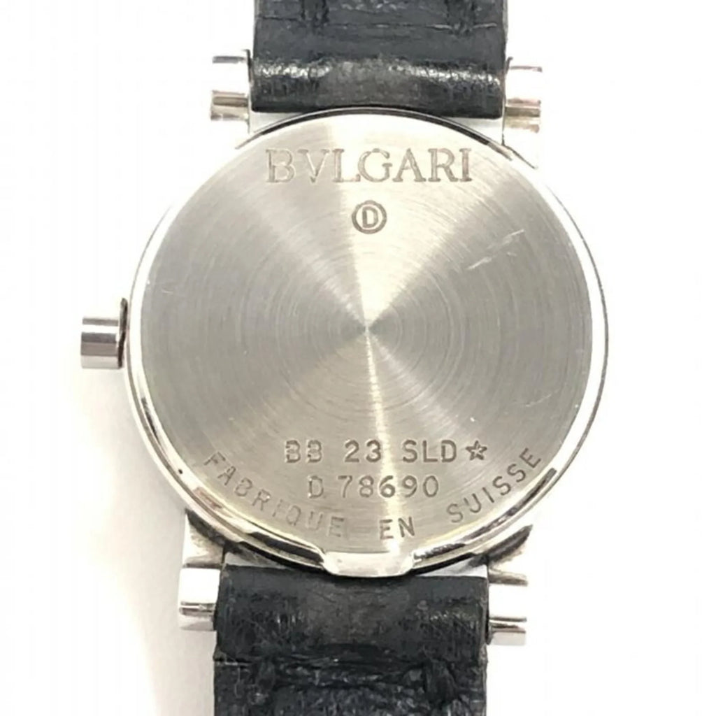 Pre-Owned BVLGARI BB23SLD quartz watch black (Good)