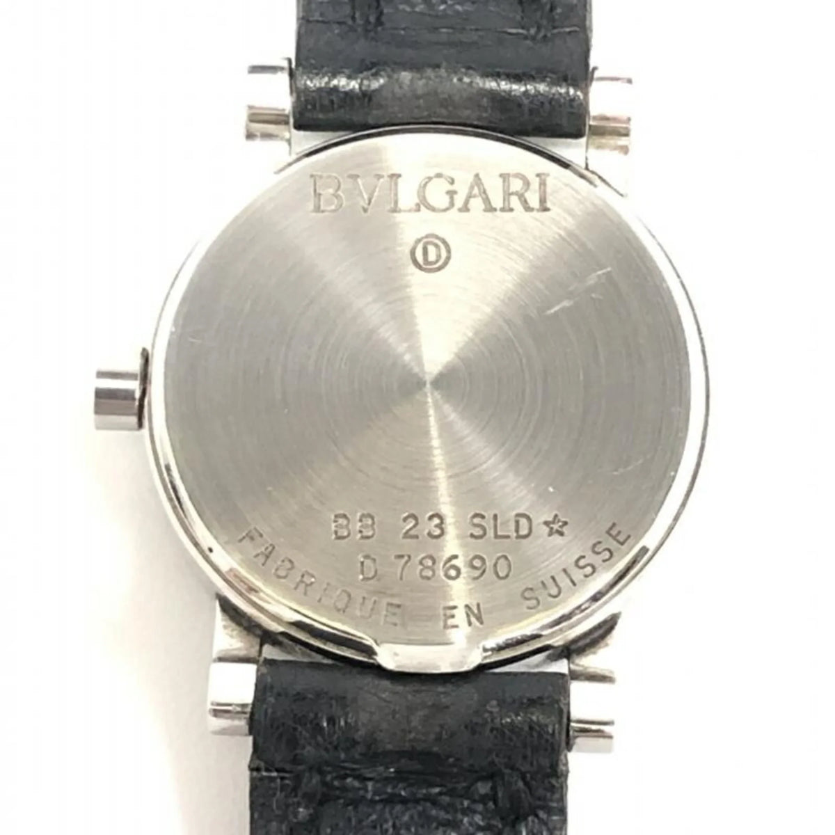 Pre-Owned BVLGARI BB23SLD quartz watch black (Good)