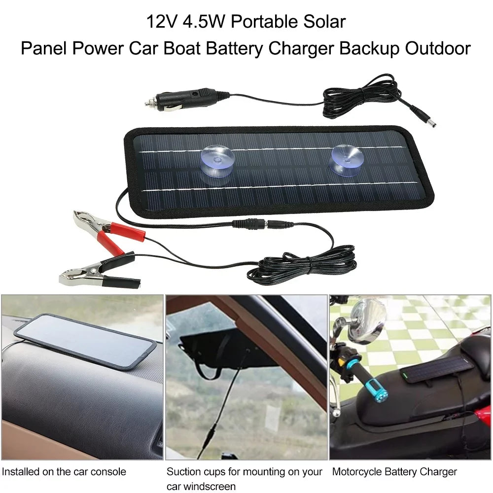 Spirastell Solar Panel, Car vessel PanelCar Panels Rv 12v Solar Panels craft BatteryCar ship Battery 4.5w Portable Solar 12v 4.5w Portable Qisuo Solar 12v Buzhi Huiop
