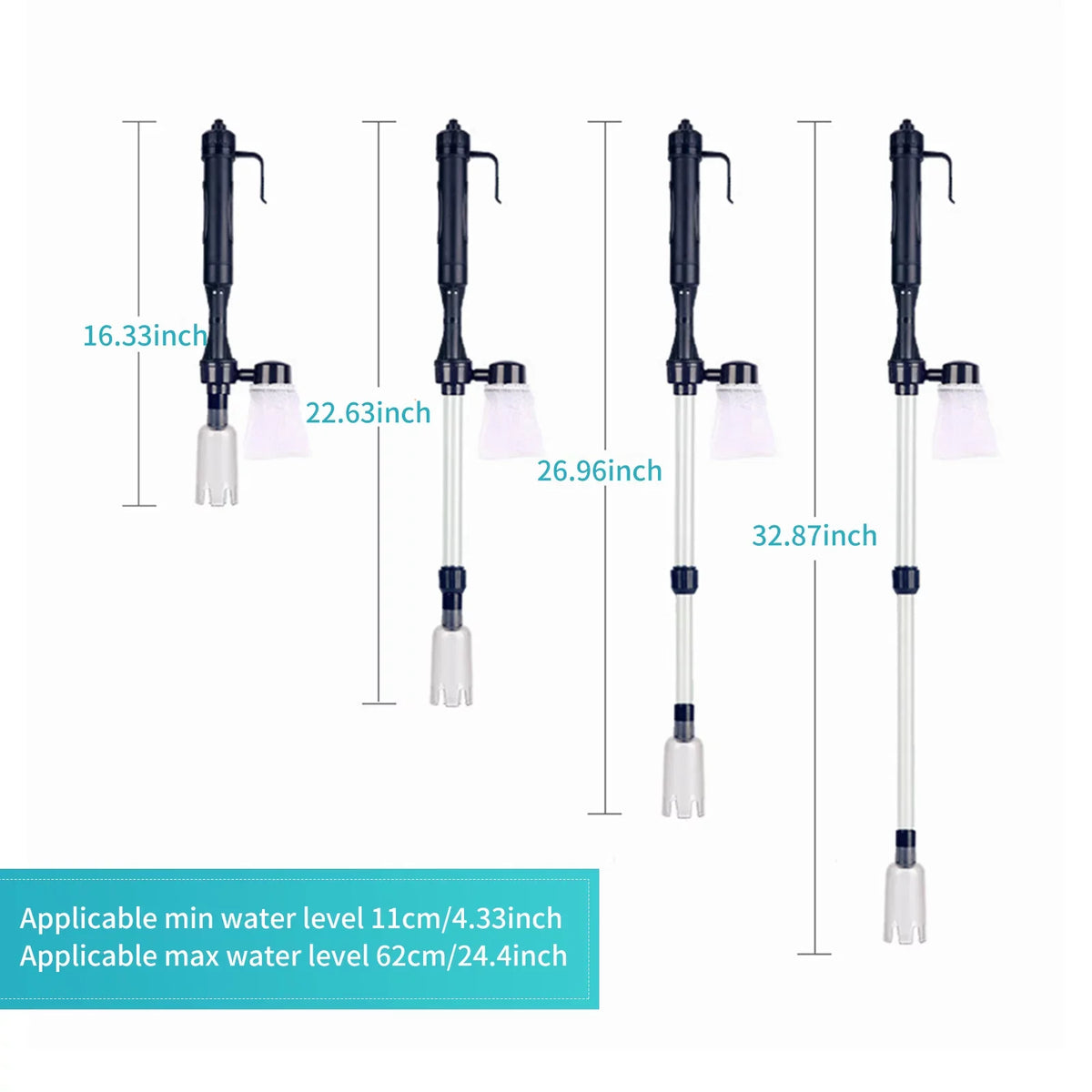 Electric Aquarium Gravel Cleaner Fish  Changer Changer Cleaner Filter Sand Washer for Cleaning Fish Tanks