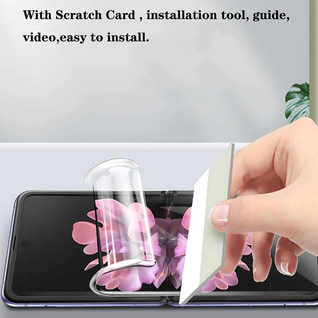 [3 Pack]Screen Protectors suitable with  Galaxy Z Flip 4 5G 2022, 3 Pack Inside Screen Self-Healing TPU Film