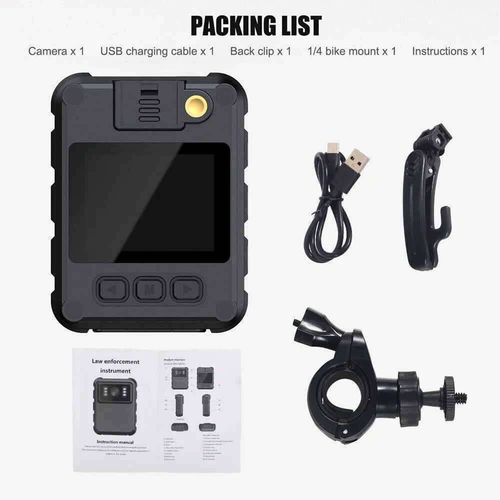 Jahy2Tech Full Colour 2" LCD Screen Black WiFi Action Helmet Cam 1080P HD 300W Camcorder IP67 Waterproof Support 128G Memory Loop Record