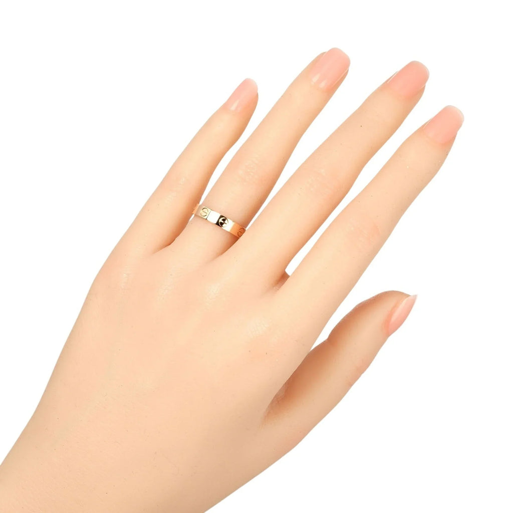 3.6g I132124020 (Good). Pre-Owned Cartier Love Wedding Ring Size 9, K18 PG Pink Gold, Approx