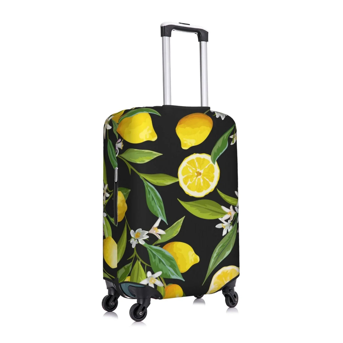 Adobk Lemon Fruits Flowers Leaves Luggage Protector Suitcase shield, Stretch Suitcase shield, Washable Luggage Covers For Suitcase For Women And Men, Travel Accessories-Small