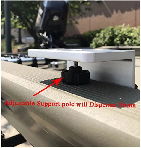 BroCraft Power Lock Rod Holder for Tracker ship Versatrack System /90 degree Lund Sport Track