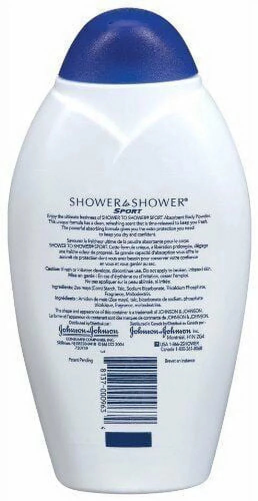 SHOWER TO SHOWER Body Powder Sport 8 oz Pack of 6