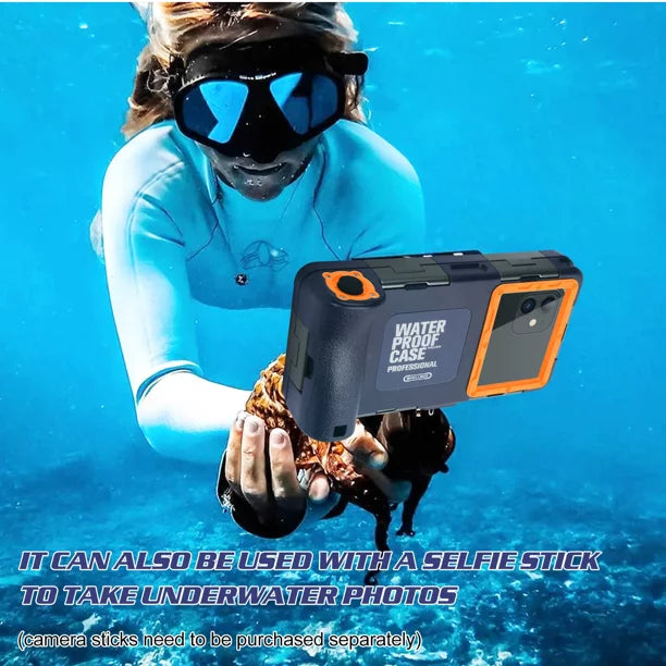UrbanX Professional [15m/50ft] Swimming Diving Surfing Snorkeling Photo Video Waterproof Protective Case Underwater Housing for  Eluga A2 And all Phones Up to 6.9 Inch LCD with Lanyard