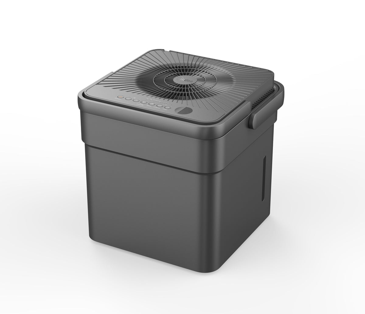 Ft., Gray. Midea 35-Pint Compact Cube Smart Dehumidifier, up to 3500 Sq