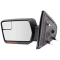 Brock Drivers Power Side View Mirror Heated Signal Reflector Spotter Glass fits 09-14  F-150 Pickup Truck replaces BL3Z17683CA FO1320407