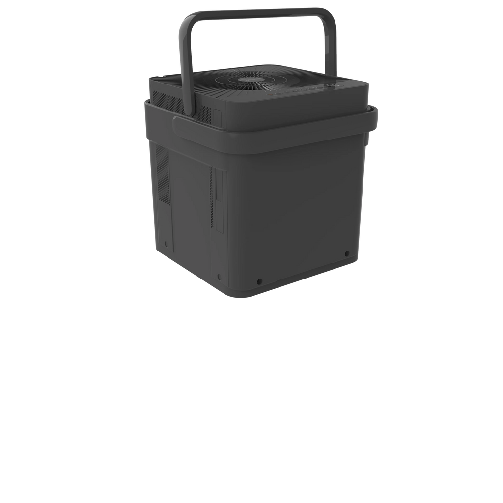 Ft., Gray. Midea 35-Pint Compact Cube Smart Dehumidifier, up to 3500 Sq