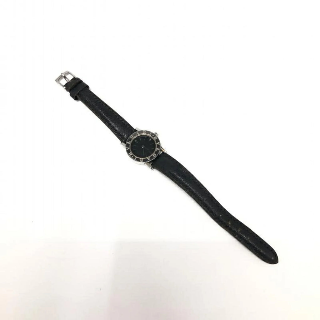 Pre-Owned BVLGARI BB23SLD quartz watch black (Good)