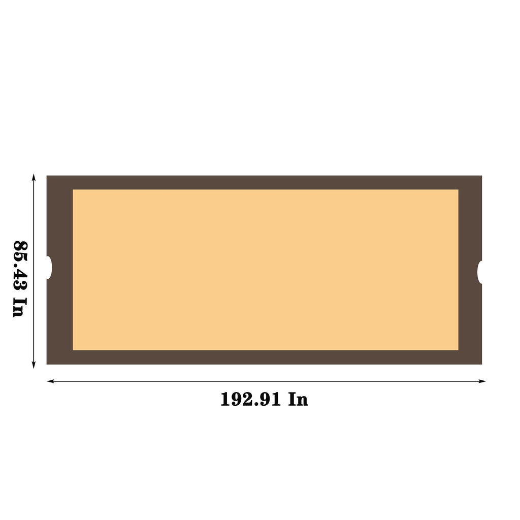 Universal Canopy protector Replacement for 12x9 Ft Curved Outdoor Pergola Structure